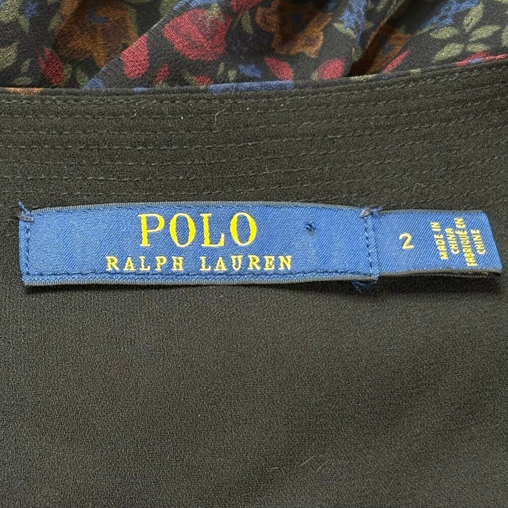 Polo Ralph Lauren Floral Georgette Wrap Dress Size 2 - Picture 6 of 7